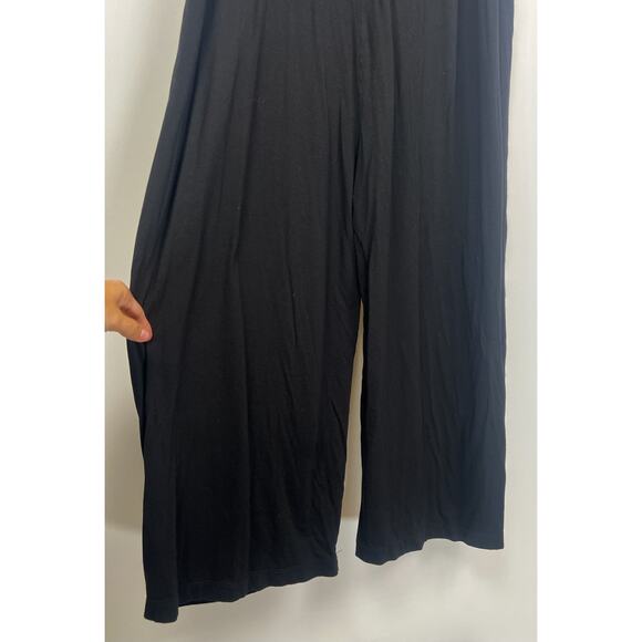 Storq Maternity Black XL Sleeveless Wide Leg Jumpsuit Women Nursing Friendly - Picture 7 of 10